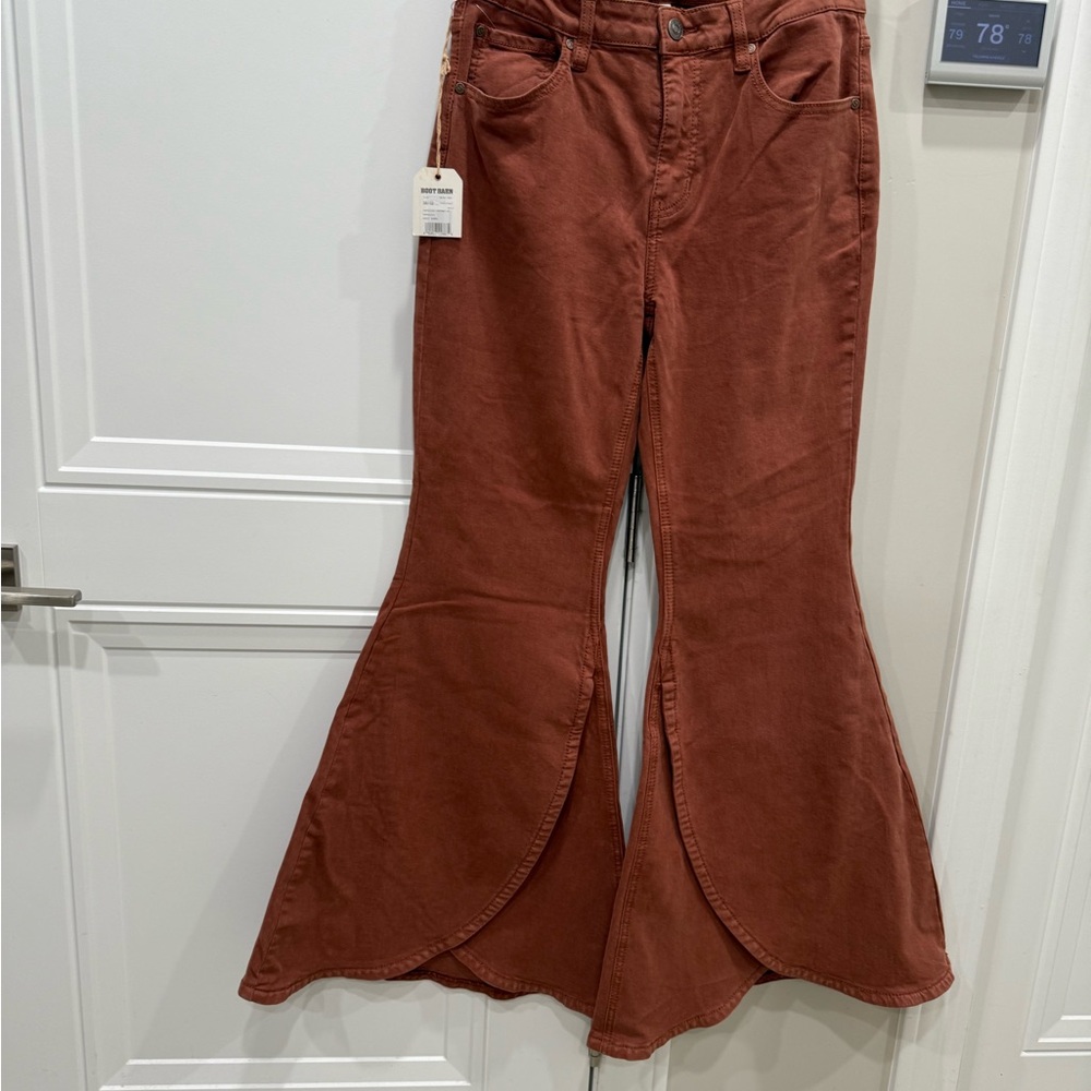 New Shyanne Womens Chestnut Flare Leg Jeans W30 L32‎ Boot Barn High Rise